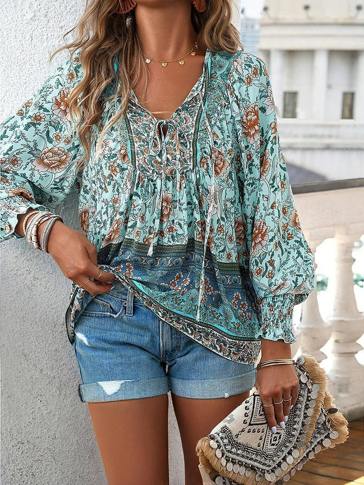 Helena - Summer Floral Top