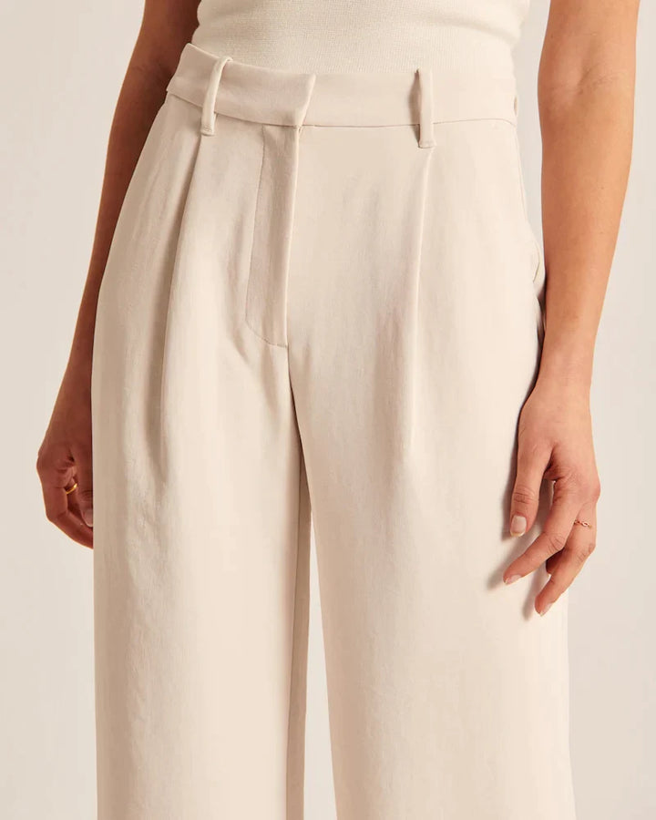 Tailored Wide-Leg Pants